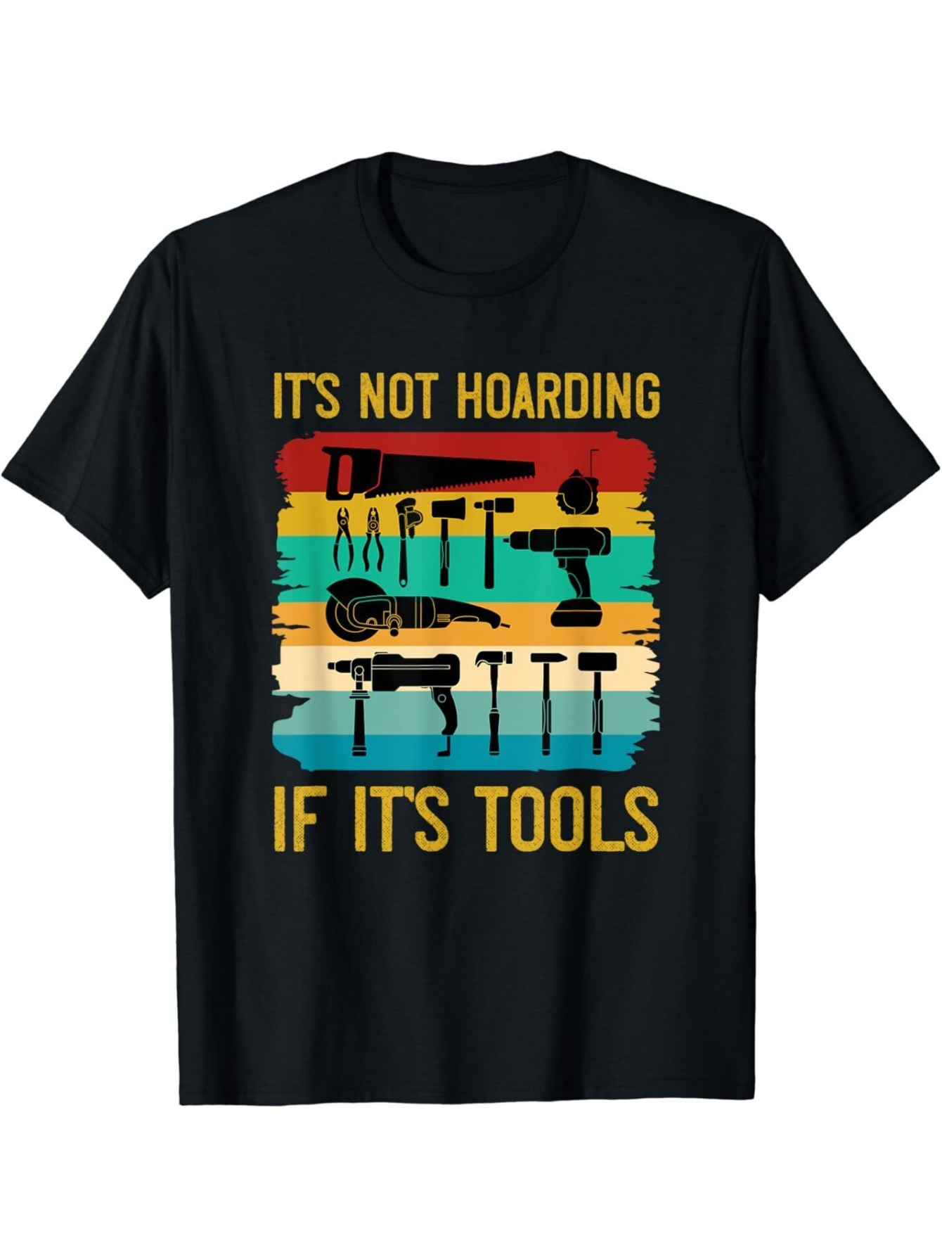 Funny Men's Black Graphic T-Sh - đánh giá và giá Collectible Vintage Tools