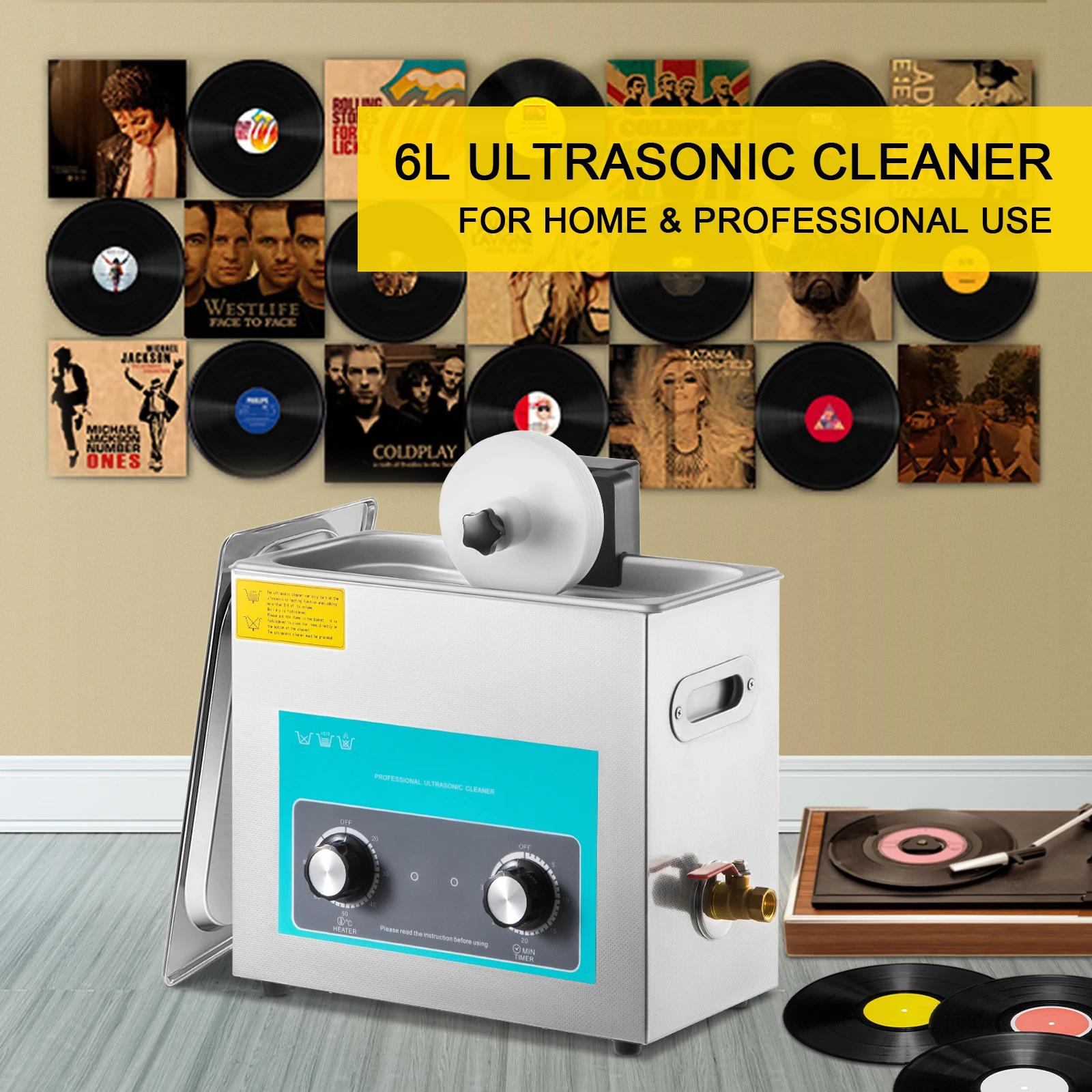 SIHAO 6L Ultrasonic Vinyl Reco - đánh giá và giá Vinyl Record Cleaner
