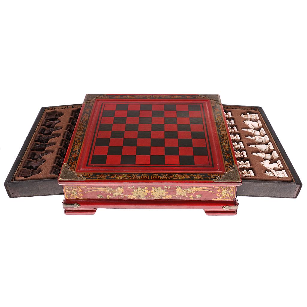 Chinese Chess Set Resin Antiqu - đánh giá và giá Vintage Collectible Board Games