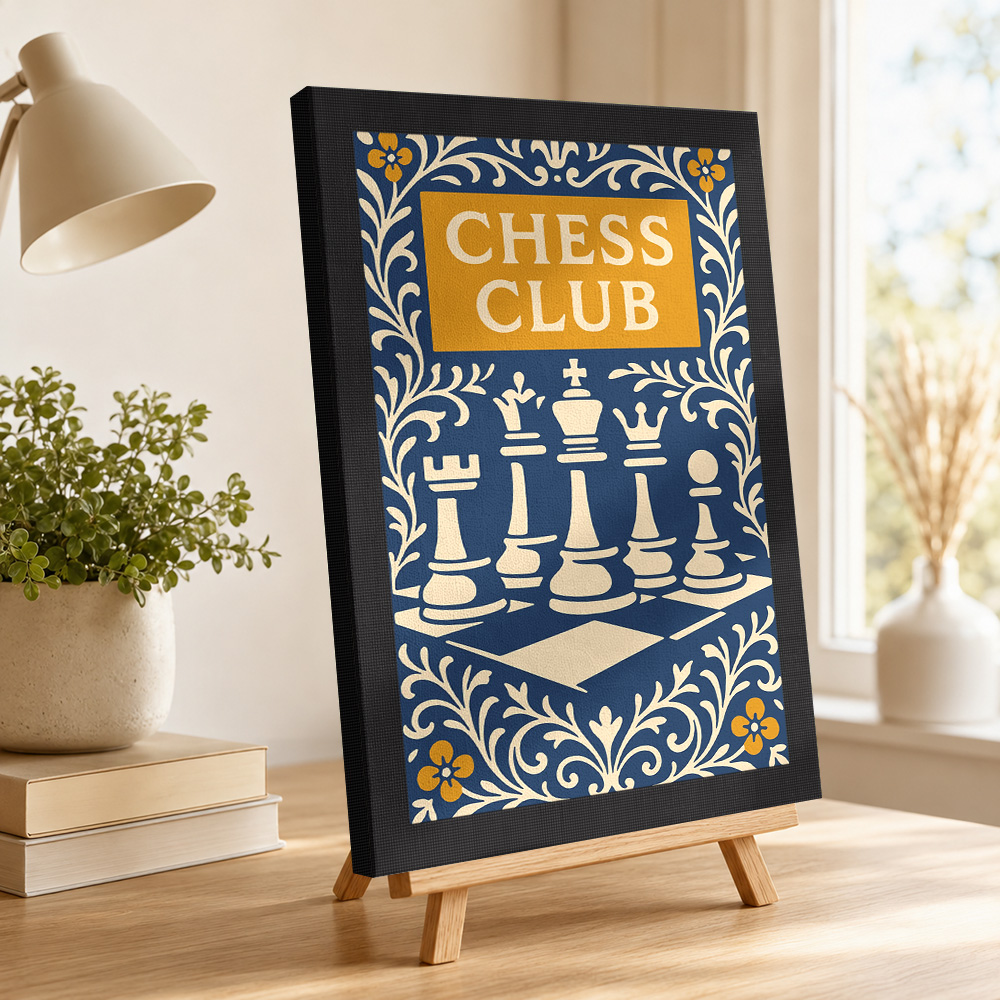 Chess Club Vintage Framed Canv - đánh giá và giá Collectible Vintage Photos